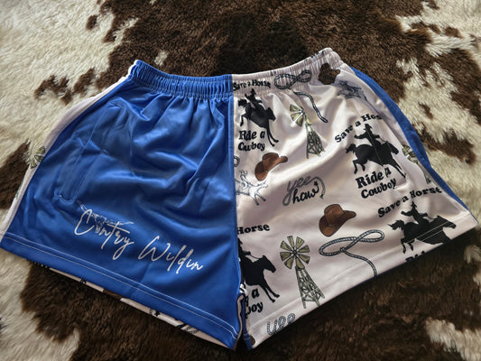 Save a horse footy shorts (10% OFF AT CHECKOUT)